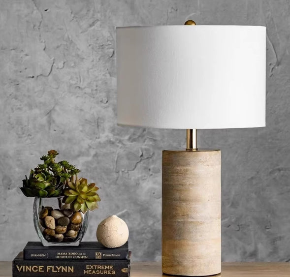 Lampe de Table en Bois Massif